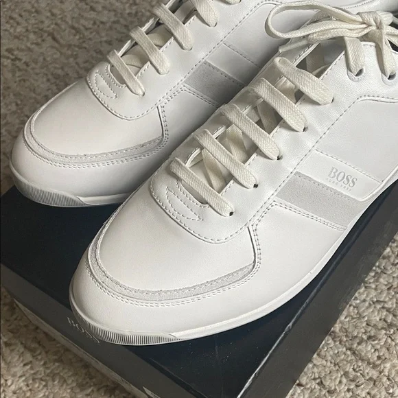 Hugo BOSS brand new Ivory Men's Sneakers size US 9 - Picture 2 of 10